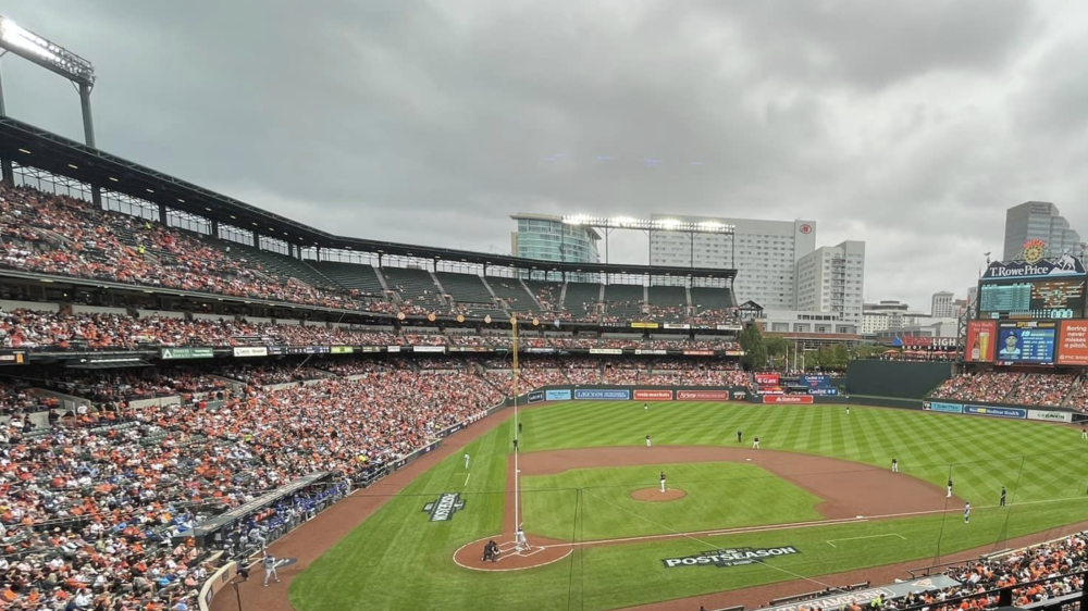 Empty Oriole Park playoffs